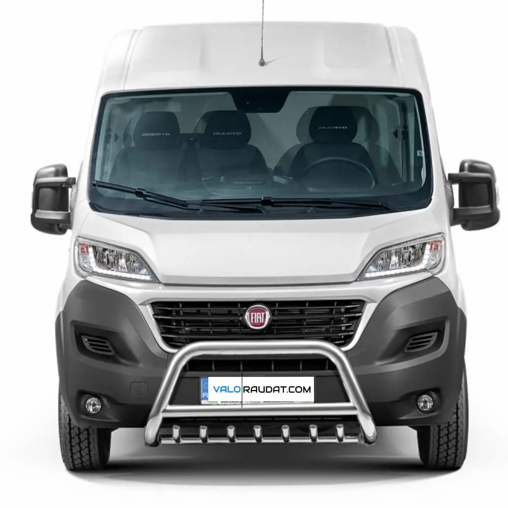 Fiat Ducato 2006 70mm valorauta hampailla koristeputkilla www.Valoraudat.com