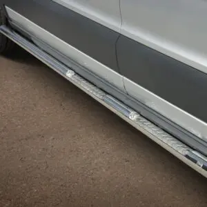 Ford Transit 2014-2019 terasest küljerauad astmetega