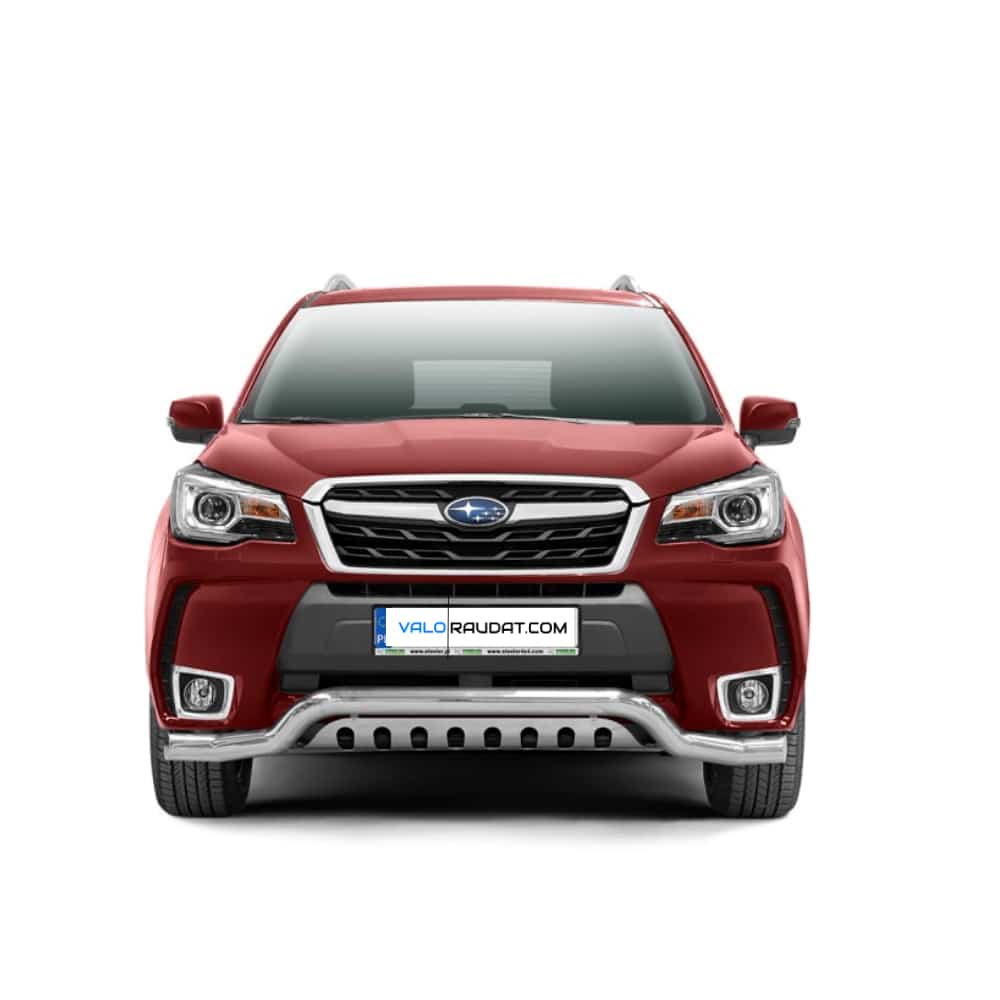 Subaru Forester 2013-2019 esistange kaitseraud alla ajamise kaitsmega 1 Subaru Forester 2013-2019 esistange kaitseraud alla ajamise kaitsmega