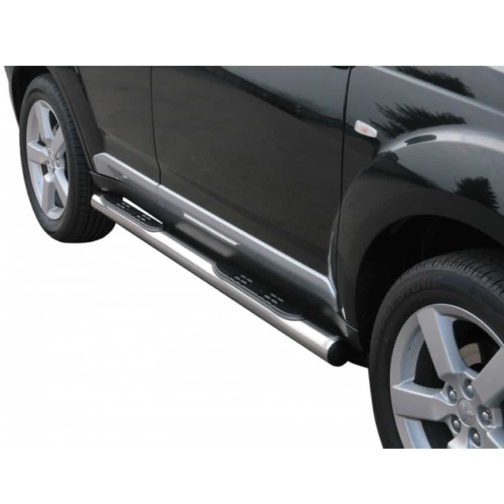Mitsubishi Outlander 2007-2009 küljerauad plastmassist astmetega 1 Mitsubishi Outlander 2007-2009 küljerauad plastmassist astmetega