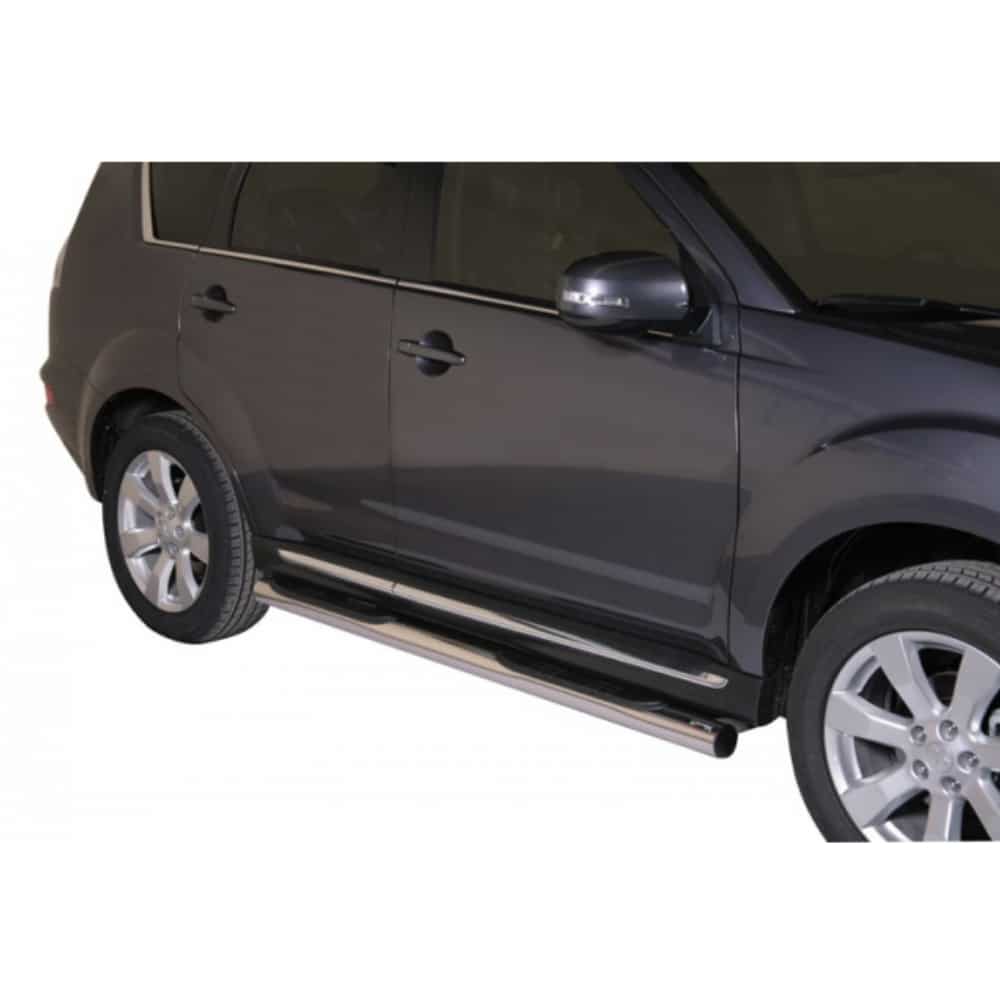 Mitsubishi Outlander 2010-2012 küljerauad plastmassist astmetega 1 Mitsubishi Outlander 2010-2012 küljerauad plastmassist astmetega
