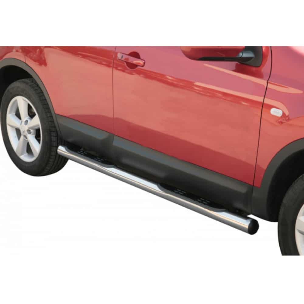 Nissan Qashqai 2007-2010 küljerauad plastmassist astmetega 1 Nissan Qashqai 2007-2010 küljerauad plastmassist astmetega