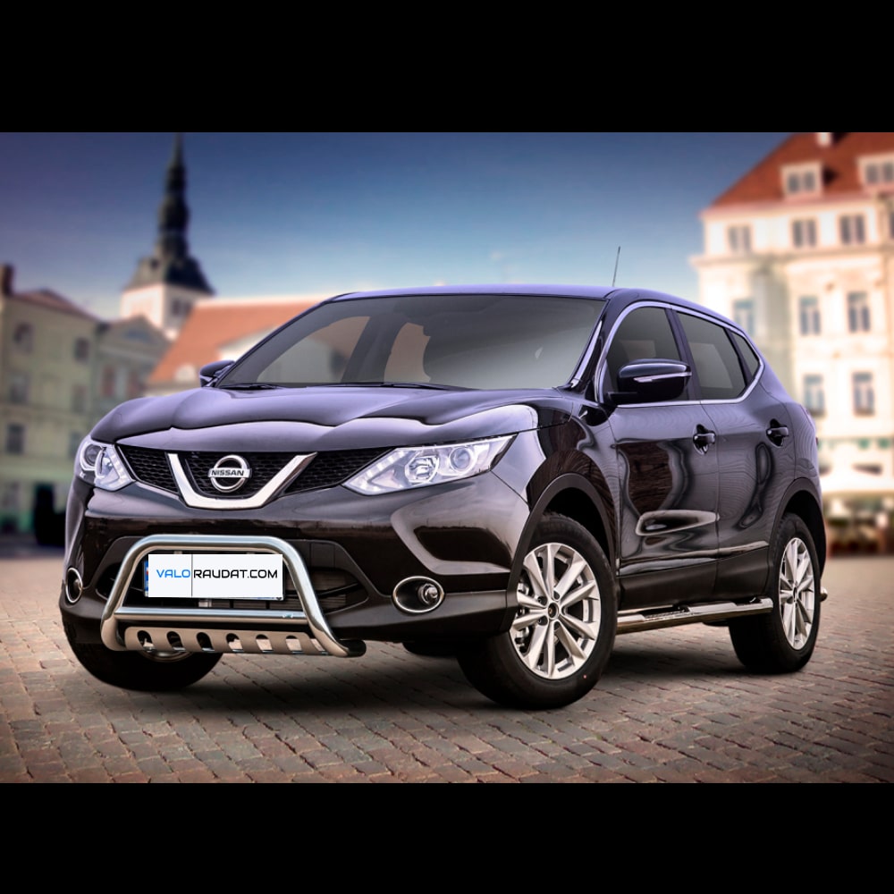 Nissan Qashqai 2013-2017 kaitseraud alla ajamise kaitsmega 1 Nissan Qashqai 2013-2017 kaitseraud alla ajamise kaitsmega