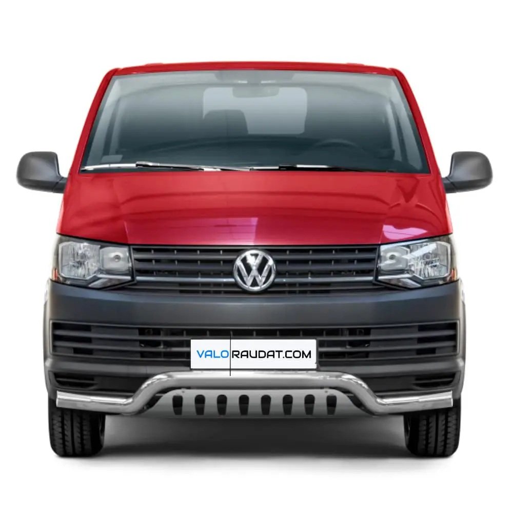 Volkswagen Transporter T6 2016-2019 esistange kaitseraud alla ajamise kaitsega 1 Volkswagen Transporter T6 2016-2019 esistange kaitseraud alla ajamise kaitsega