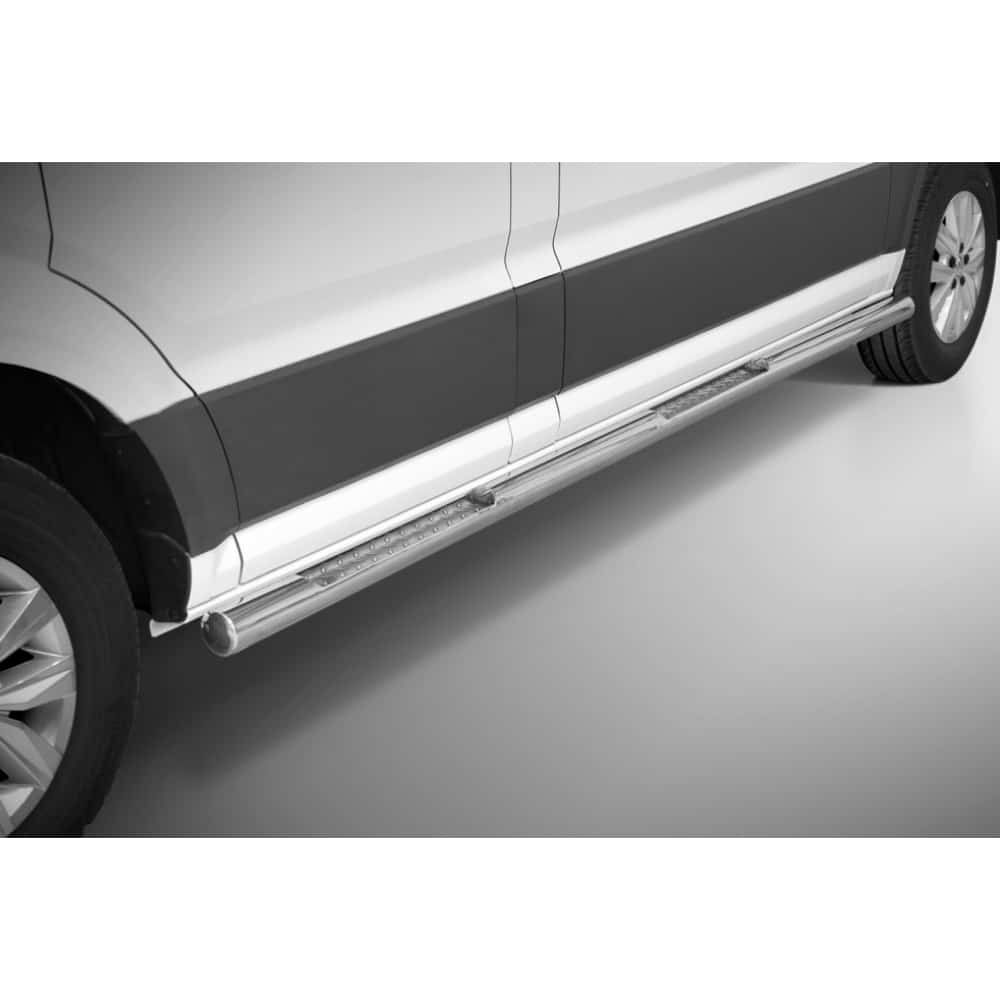 Volkswagen Crafter 2017< terasest küljerauad astmetega 1 Volkswagen Crafter 2017< terasest küljerauad astmetega