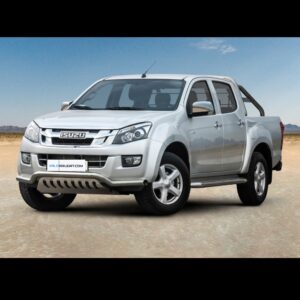 Isuzu D-Max 2012-2020 esistange kaitseraud alla ajamise kaitsmega 3 Isuzu D Max 2012 2020 etupuskurin suojarauta alleajosuojalla www.valoraudat.com