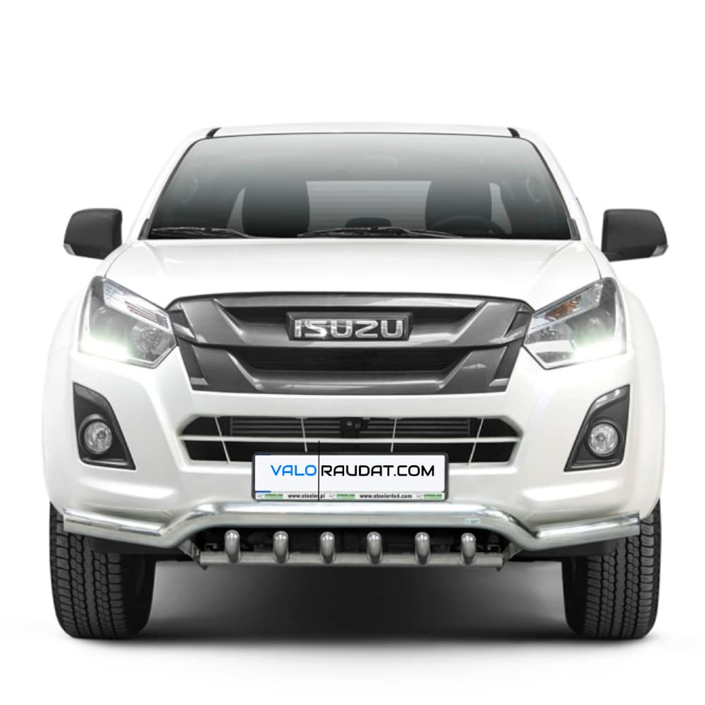 Isuzu D-Max 2012-2020 esistange kaitseraud hammastega 1 Isuzu D-Max 2012-2020 esistange kaitseraud hammastega