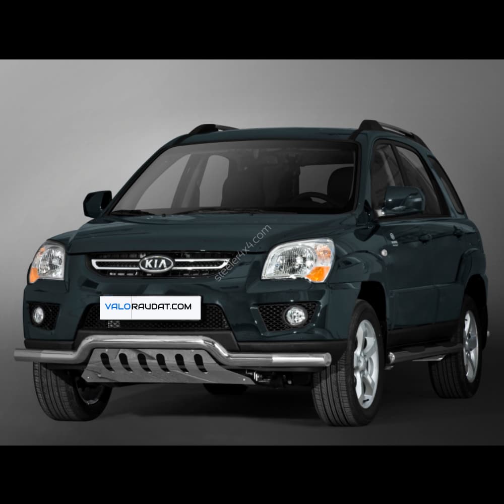 Kia Sportage 2006-2010 esistange kaitseraud alla ajamise kaitsmega 1 Kia Sportage 2006-2010 esistange kaitseraud alla ajamise kaitsmega