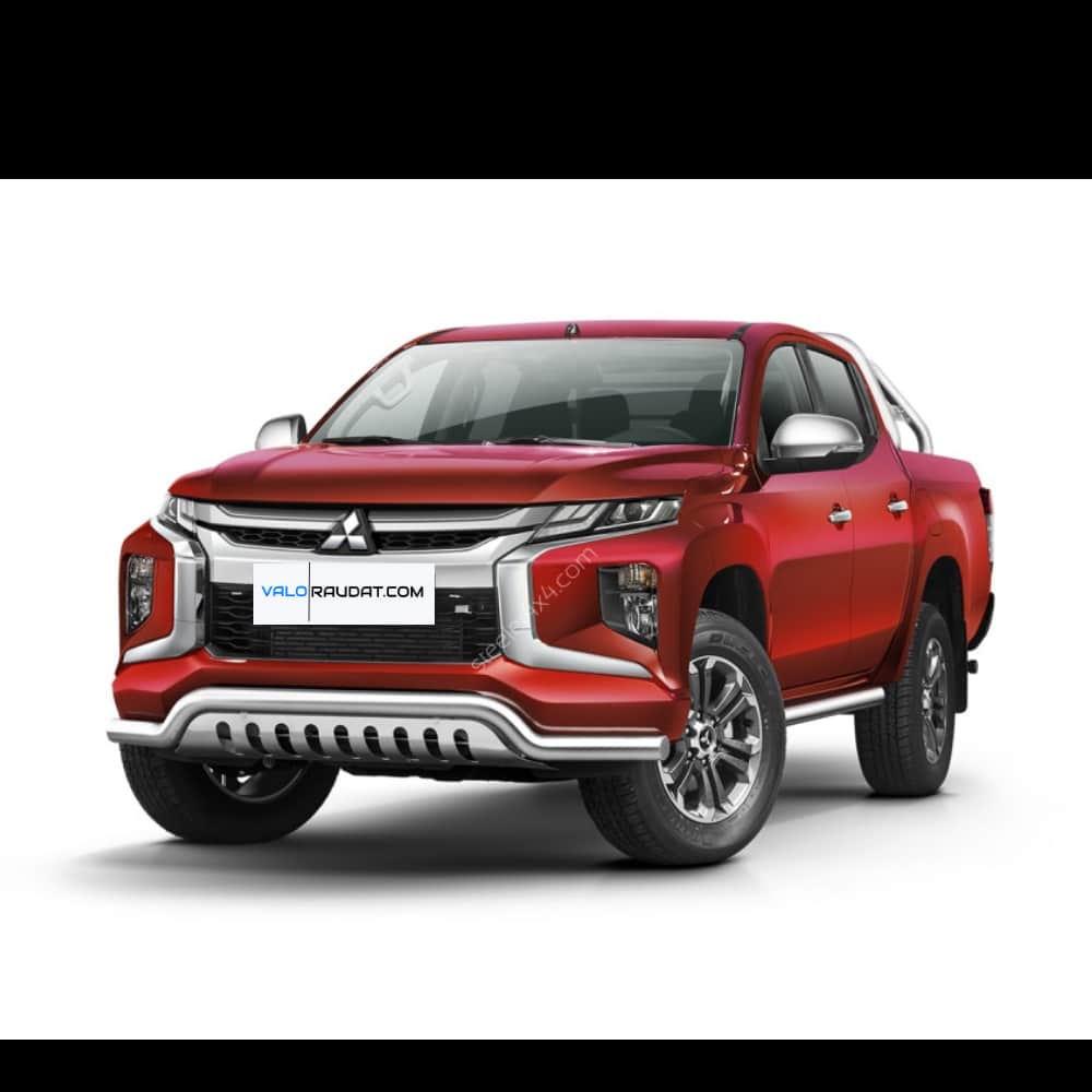 Mitsubishi L200 2015-2019 esistange kaitseraud alla ajamise kaitsmega 1 Mitsubishi L200 2015-2019 esistange kaitseraud alla ajamise kaitsmega