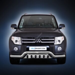 Mitsubishi Pajero 2007-2015 esistange kaitseraud alla ajamise kaitsmega