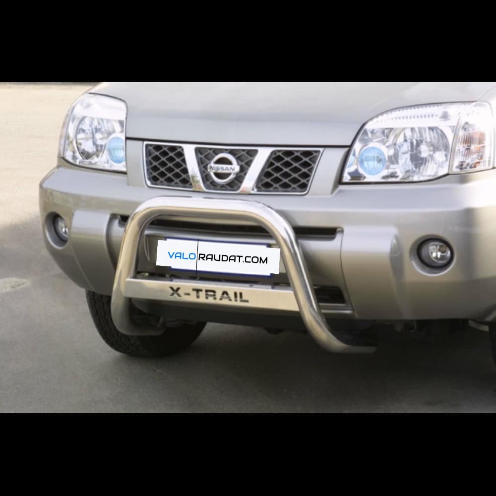 Nissan X-Trail 2004-2007 kaitseraud vaherauaga (Graveeringuga) 1 Nissan X-Trail 2004-2007 kaitseraud vaherauaga (Graveeringuga)