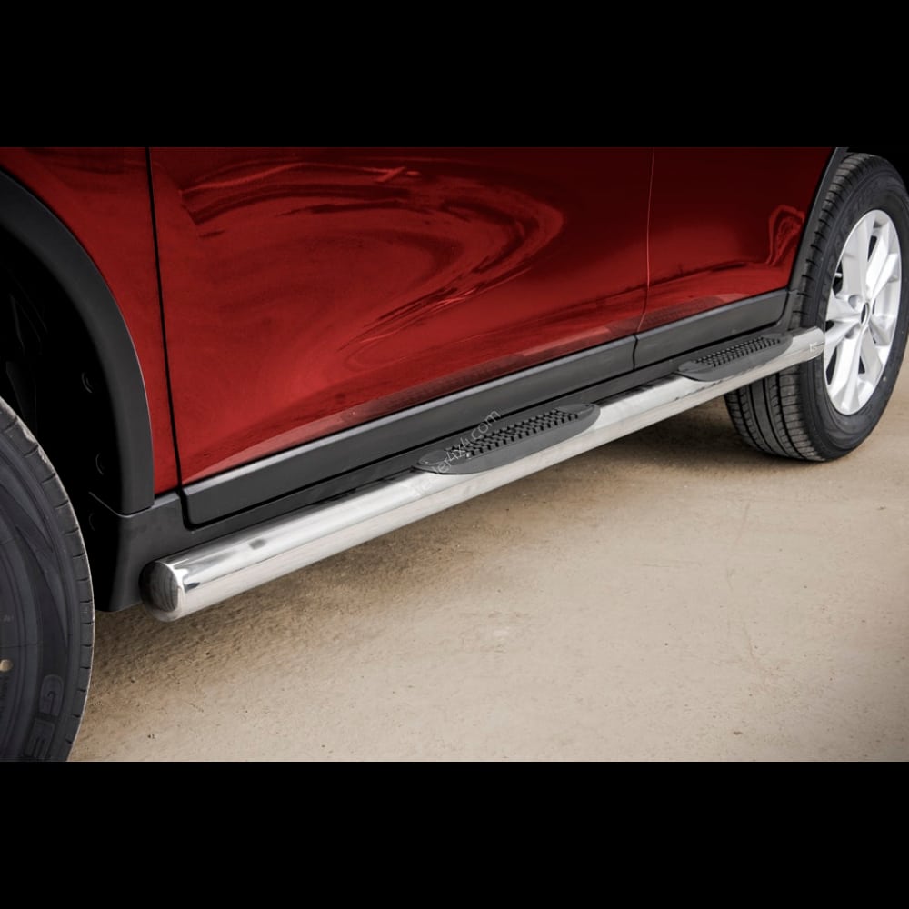 Nissan X-Trail 2014-2017 küljerauad plastmassist astmetega 1 Nissan X-Trail 2014-2017 küljerauad plastmassist astmetega