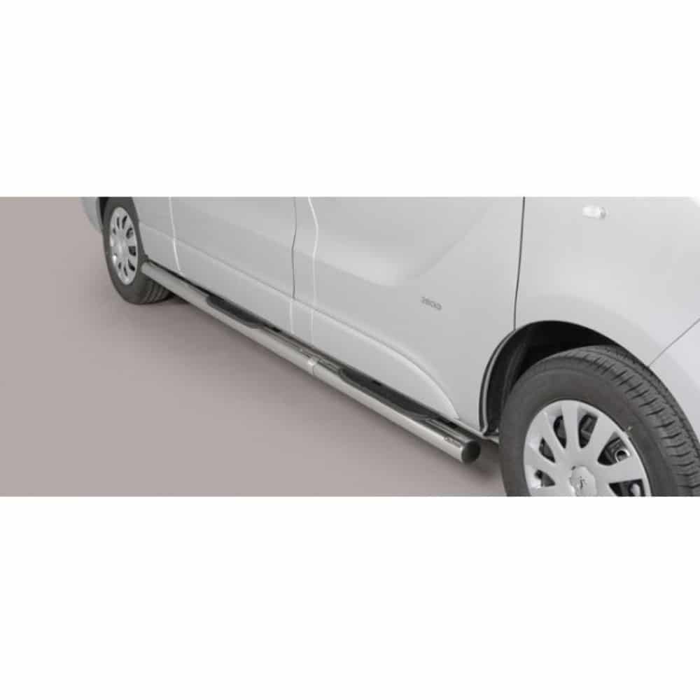Opel Vivaro LWB 2014-2018 küljerauad plastmassist astmetega 1 Opel Vivaro LWB 2014-2018 küljerauad plastmassist astmetega