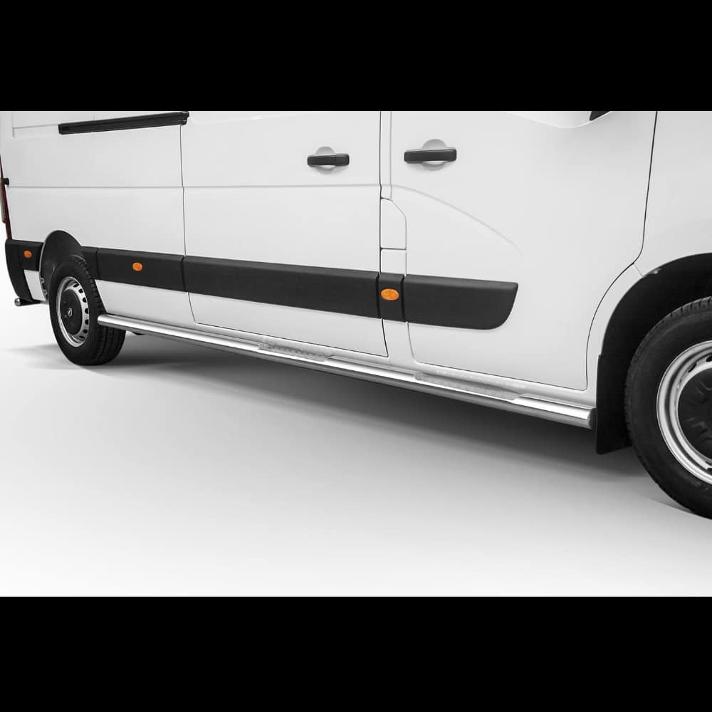 Renault Master 2019< terasest küljerauad astmetega 1 Renault Master 2019< terasest küljerauad astmetega