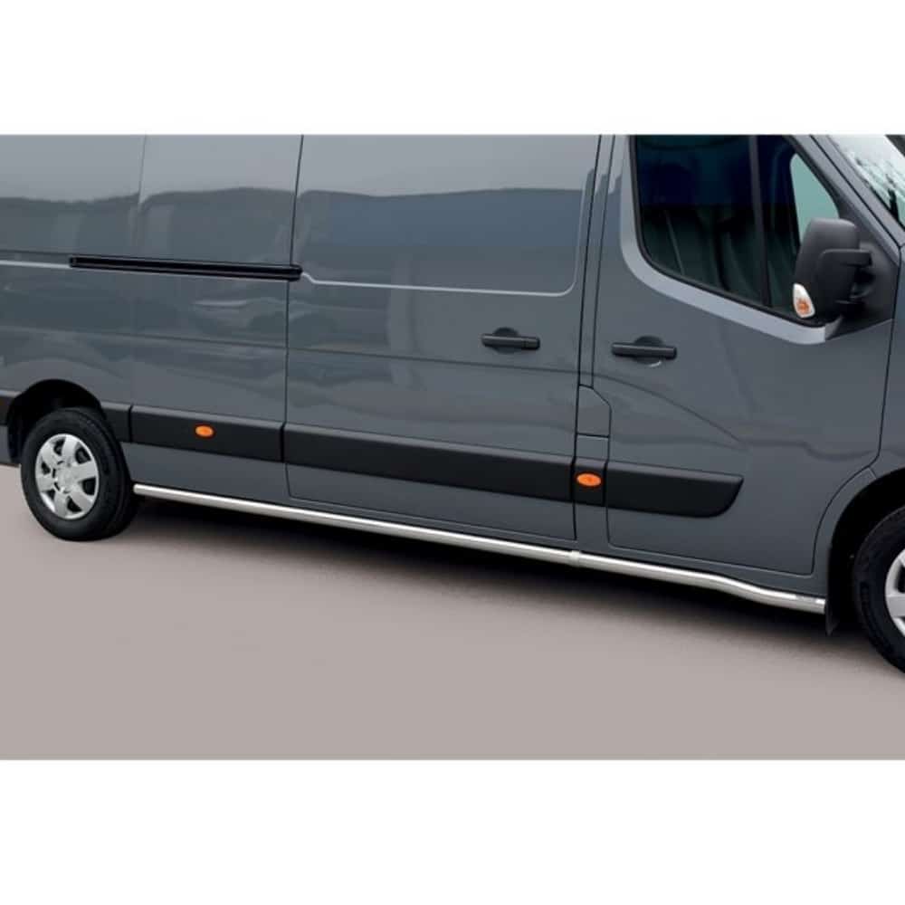Renault Master SWB L3 2010-2018 terasest superbar küljerauad 1 Renault Master SWB L3 2010-2018 terasest superbar küljerauad