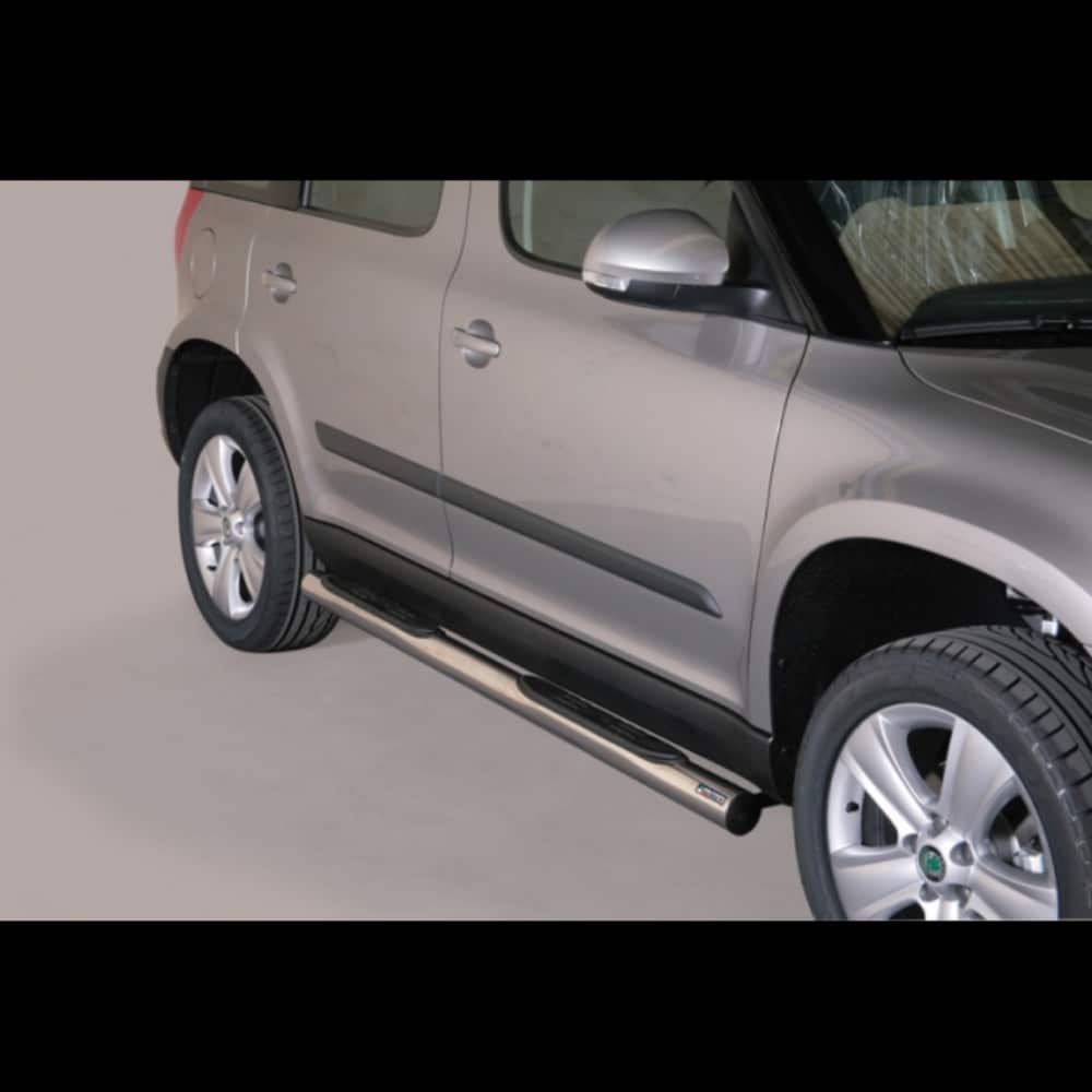 Skoda Yeti 2010-2013 küljerauad plastmassist astmetega 1 Skoda Yeti 2010-2013 küljerauad plastmassist astmetega