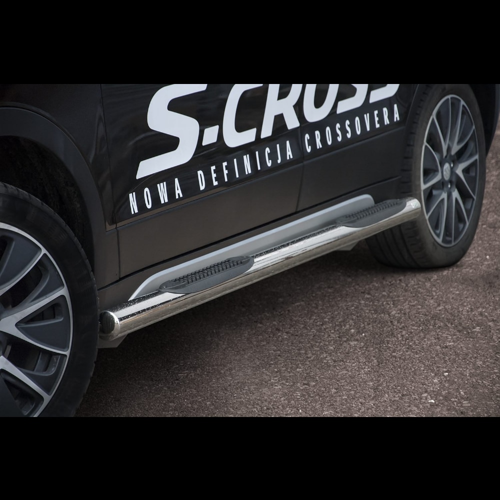 Suzuki Sx4 2013-2016 küljerauad plastmassist astmetega 1 Suzuki Sx4 2013-2016 küljerauad plastmassist astmetega