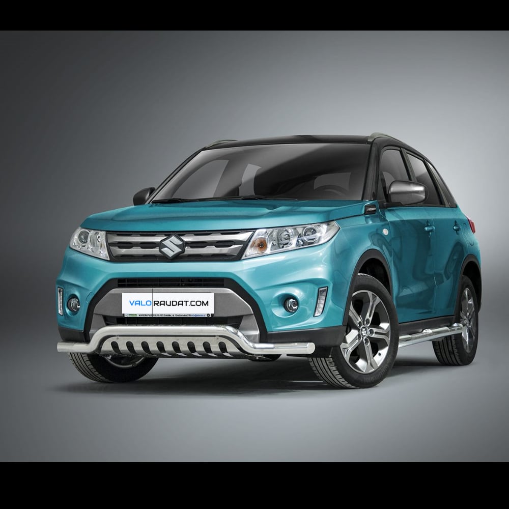 Suzuki Vitara 2015-2018 esistange kaitseraud alla ajamise kaitsmega 1 Suzuki Vitara 2015-2018 esistange kaitseraud alla ajamise kaitsmega