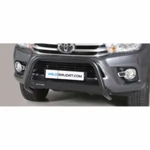 Toyota Hilux Double Cap 2016-2018 kaitseraud vaherauaga (Must)