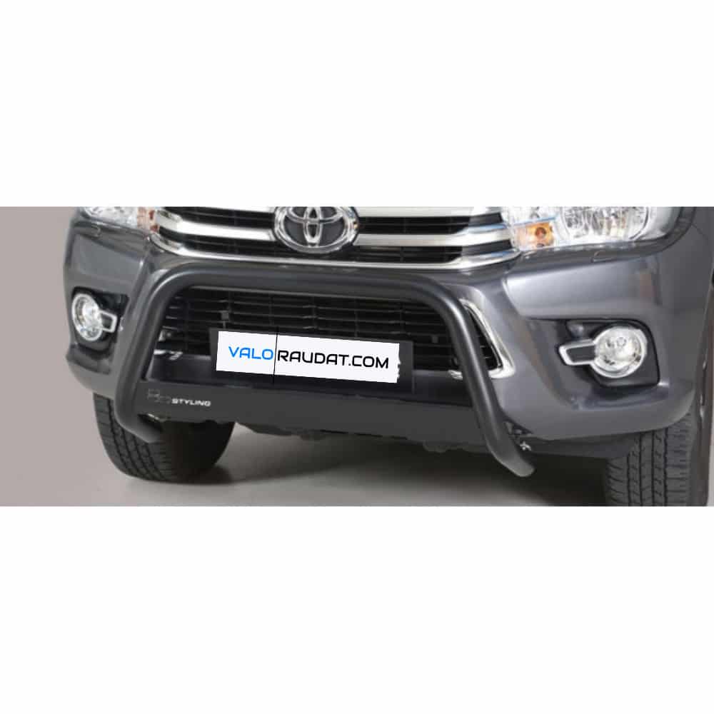 Toyota Hilux Double Cap 2016-2018 kaitseraud vaherauaga (Must) 1 Toyota Hilux Double Cap 2016-2018 kaitseraud vaherauaga (Must)