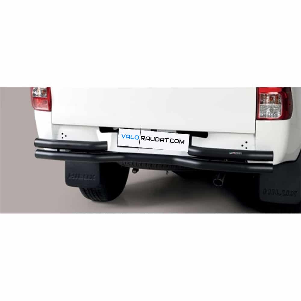 Toyota Hilux Double Cap <2019 tagastange kaitseraud 2-toruga (Must) 1 Toyota Hilux Double Cap <2019 tagastange kaitseraud 2-toruga (Must)