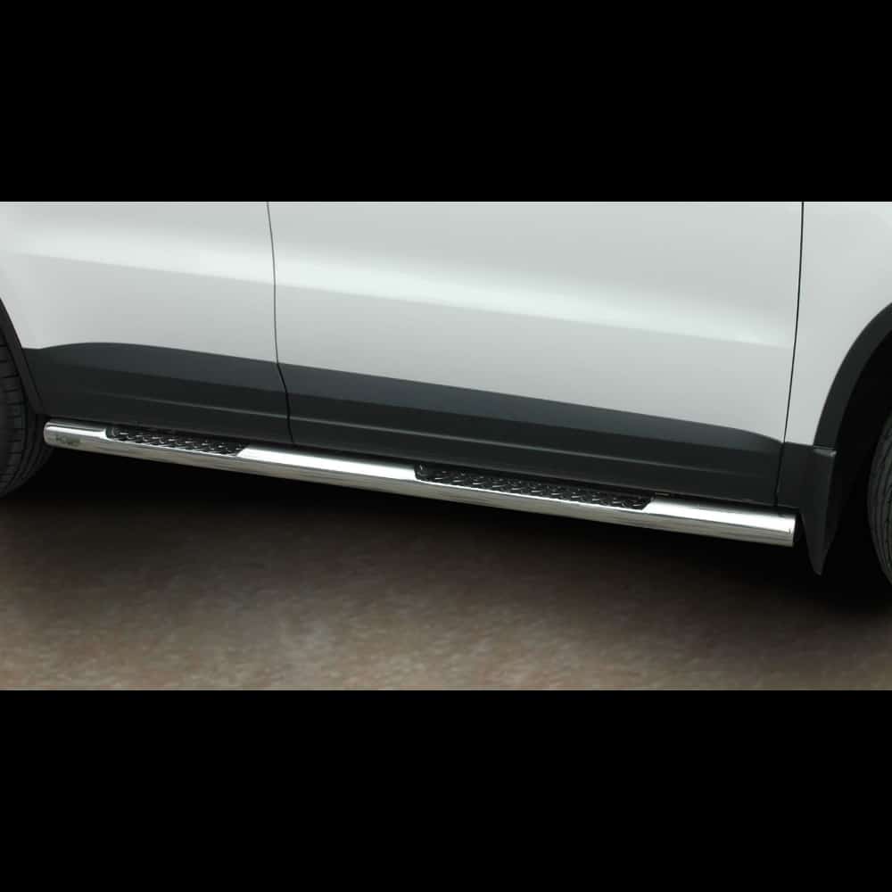Volkswagen Tiguan 2007-2016 terasest küljerauad astmetega 1 Volkswagen Tiguan 2007-2016 terasest küljerauad astmetega